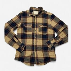 Denim & Flower Plaid Button Down Shirt Men’s Size Small